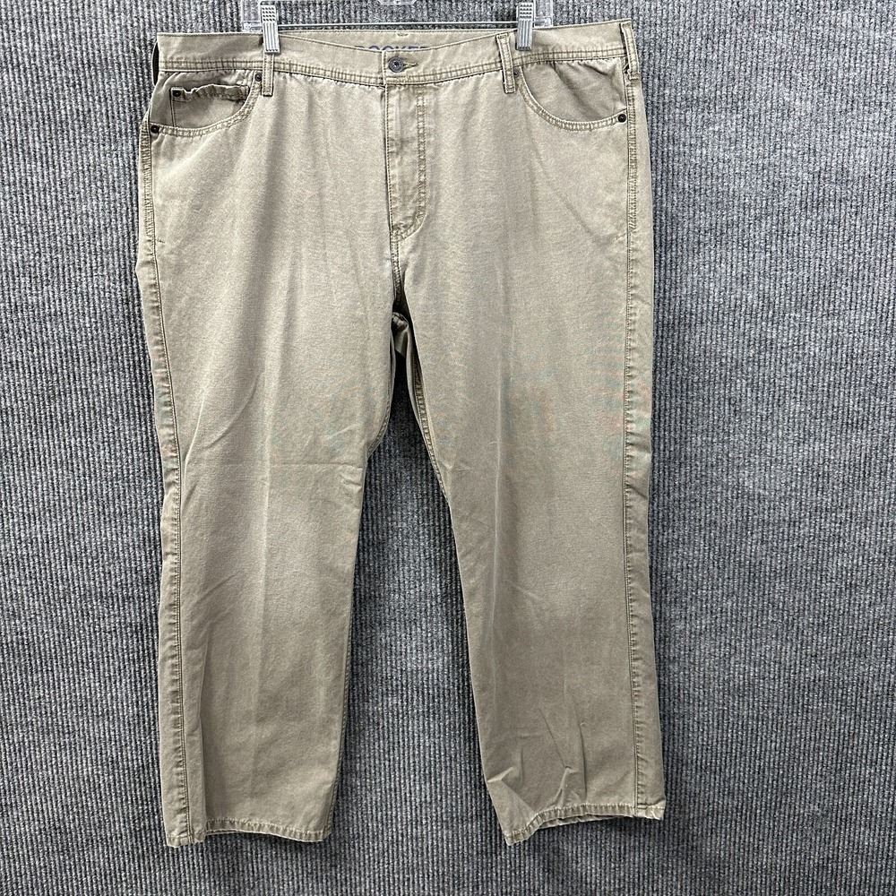 Dockers D3 Mens Chino Pants Size 44x30 Beige Flat Front Classic Fit High Rise